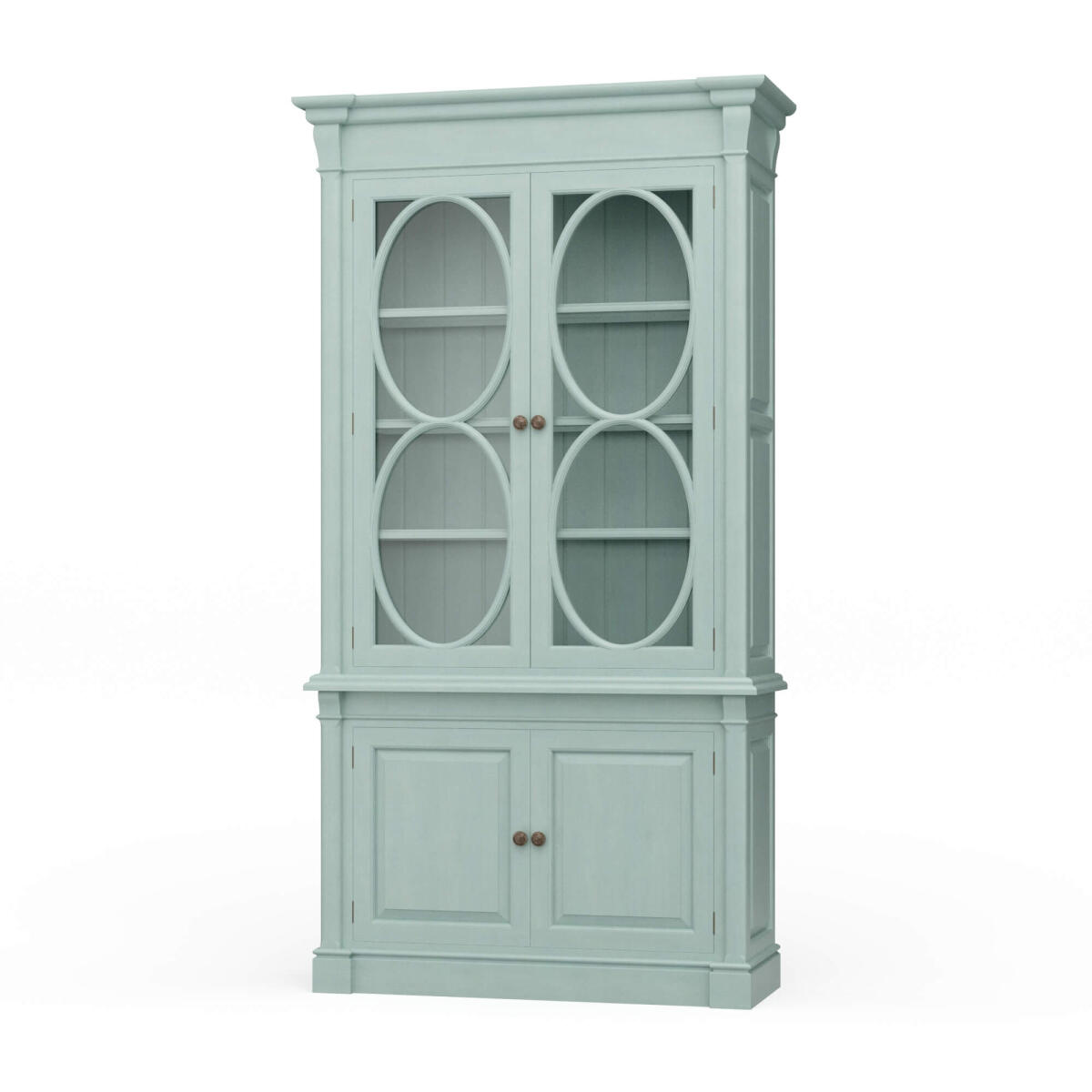 877291b1ee47b8b93e96c1ef760bdff5 Fiona 4 Door Display Cabinet W/ Glass Shelves - Image 1