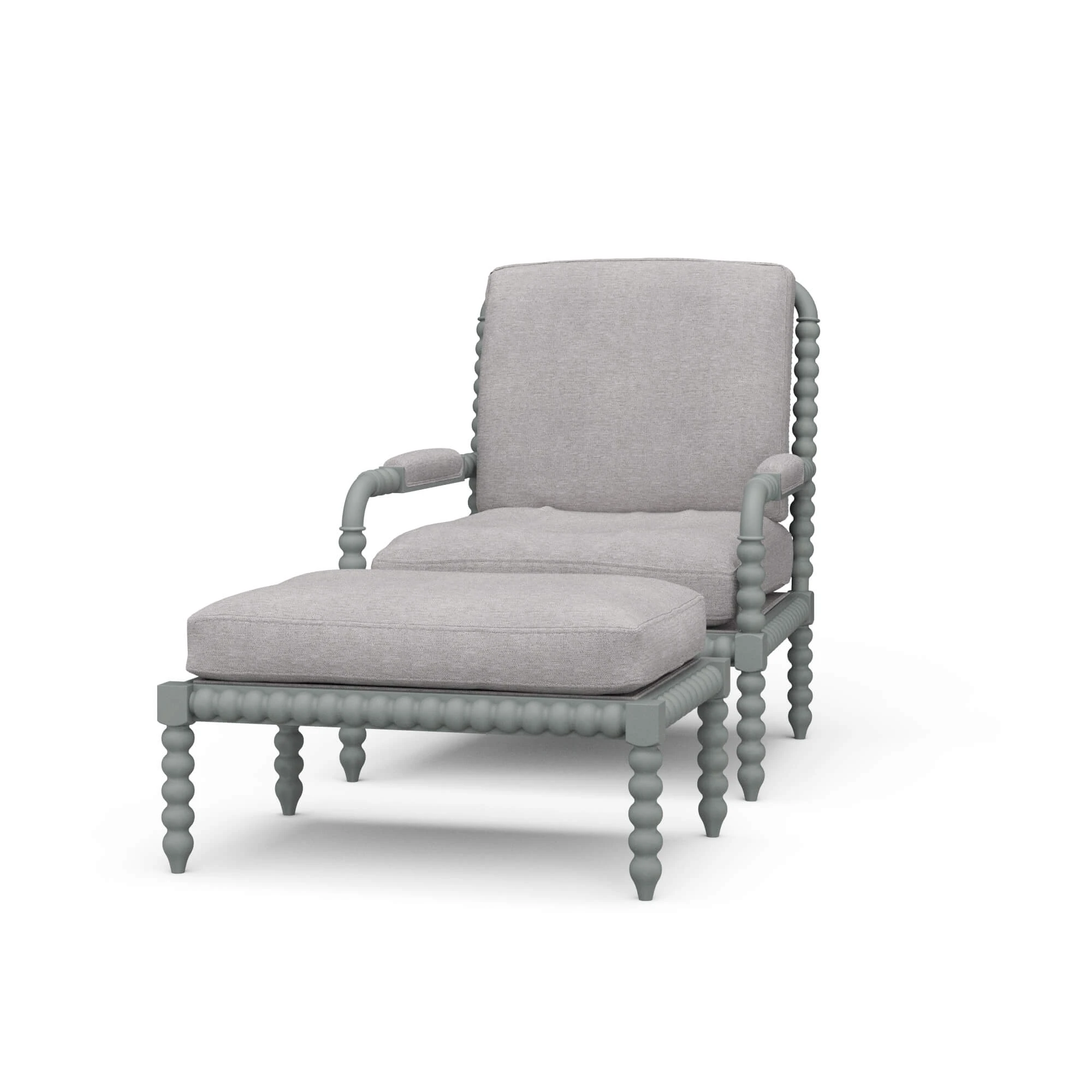 8affd09230d245bb1825cbc48d156bfc Cholet Arm Chair W/ottoman - Image 1