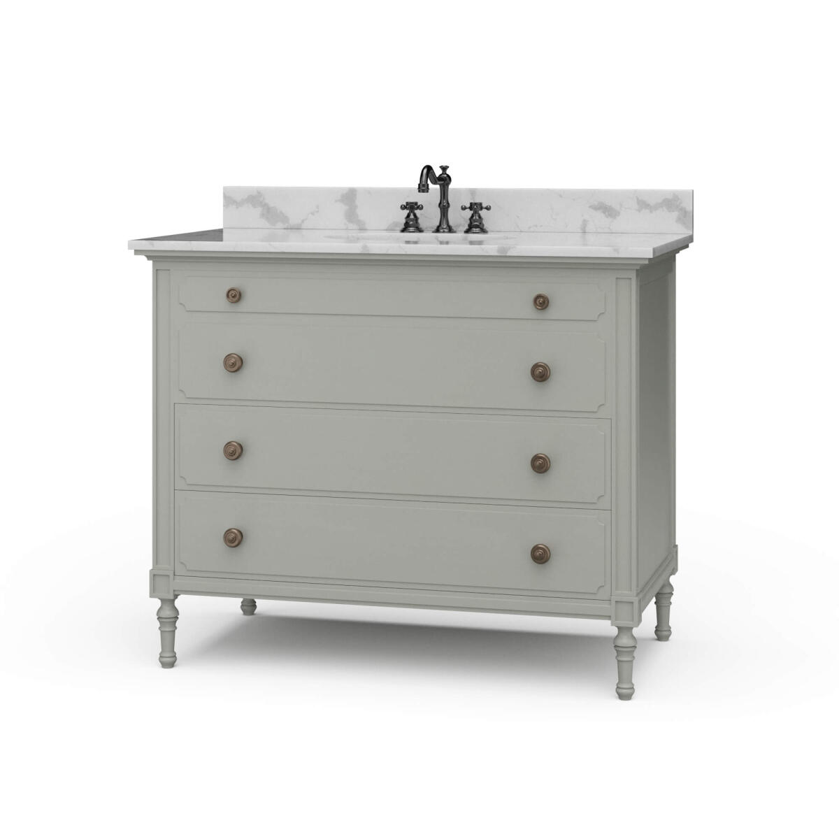 8c10014dc158d3c5dc9bc7a0a45e1b06 Carrington Single Vanity W/ Sink & Marble Top - Image 1