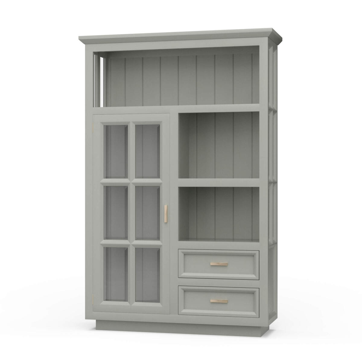 91e59dd6a15535793435b1cbfd86bfd2 Dakota 1 Door Display Cabinet - Image 1