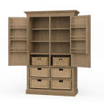 Sonoma Storage Cabinet W/ Baskets Dining Storage Bramble 12