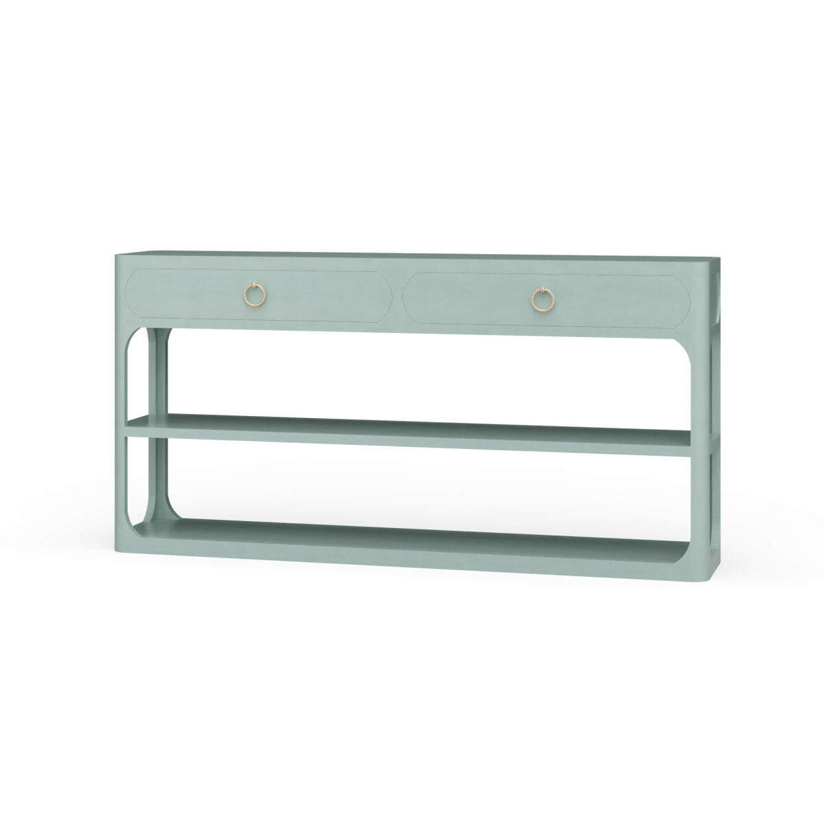 97718cbc3a1e3e333c8eae35318d467b Corte Open Console Table W/ 2 Drawers - Image 1