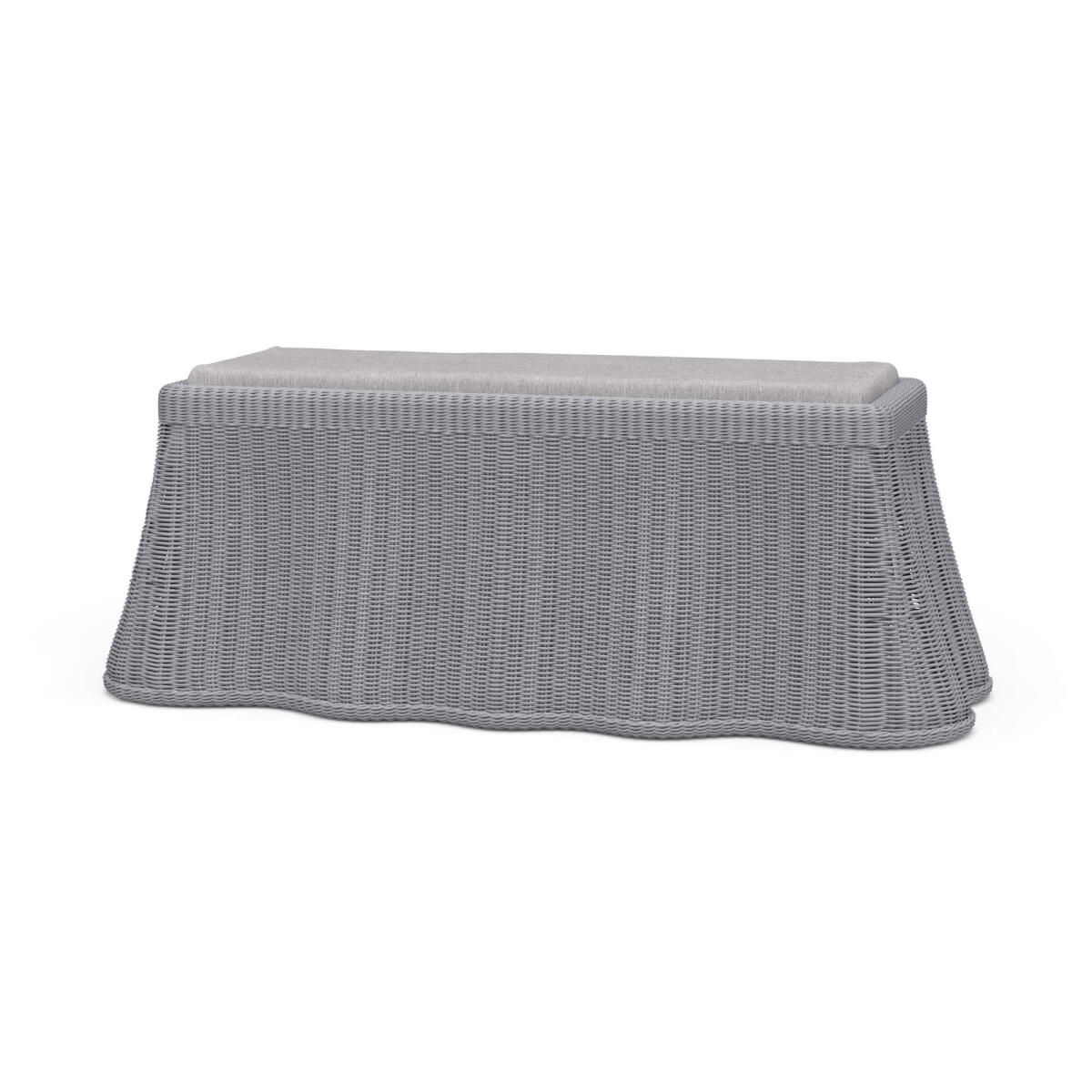 980e907aef5dc6a0f3a066783652402c Newport Rattan Rectangular Ottoman W/ Cushion - Image 1