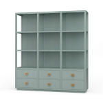 Cohan Open Cabinet W/ 6 Drawers