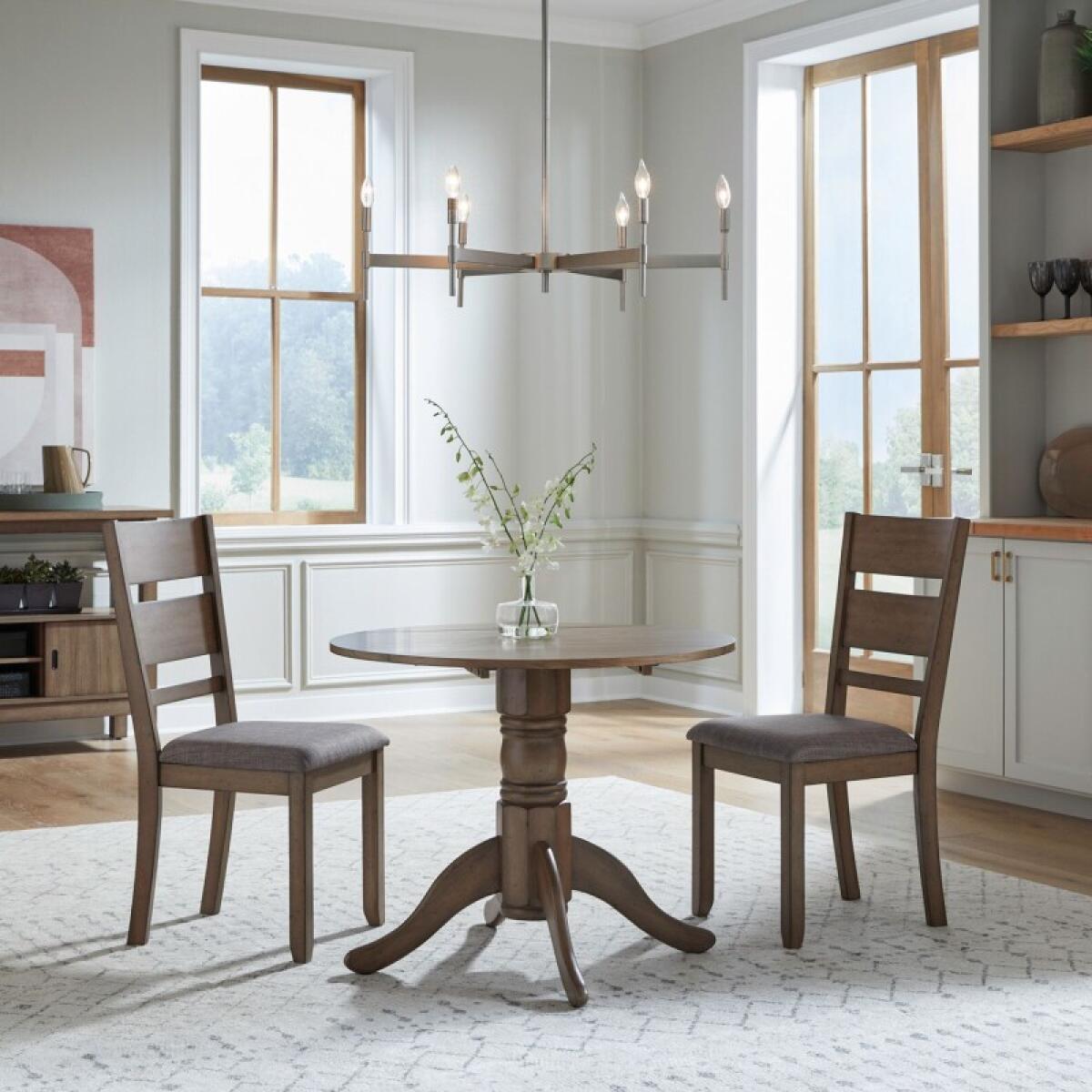 9cf9f530496fb080daf4dced965fea5e Brook Bay Opt 3 Piece Drop Leaf Table Set - Image 1