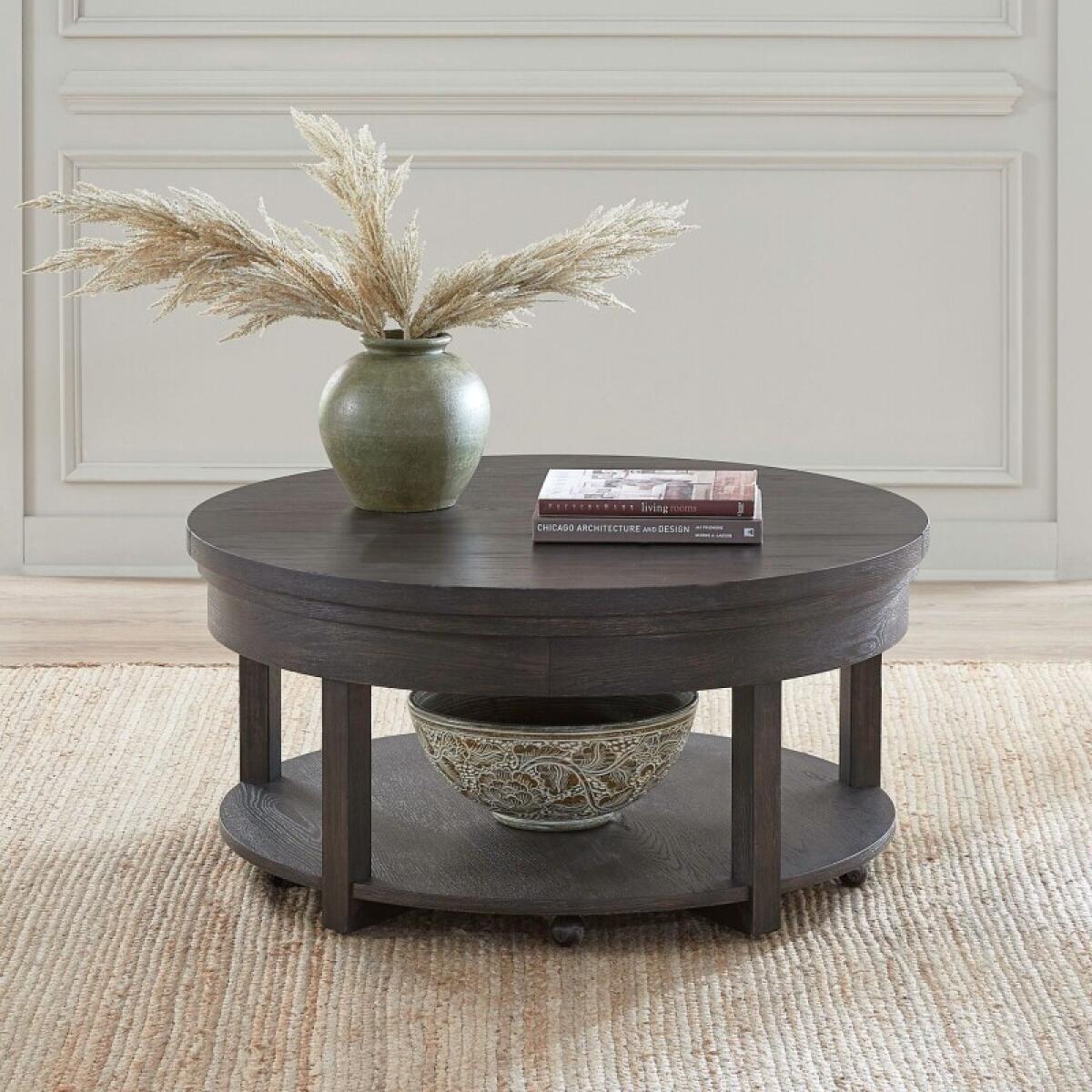 a1e3fc2df2ec717f0f5d55f84f2e5b79 Weston Round Lift Top Cocktail Table - Image 1