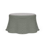 Newport Rattan Ottoman W/ Cushion