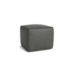 Rhonda Square Leather Ottoman - Image 3