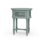 Montego Side Table W/ Rattan Door