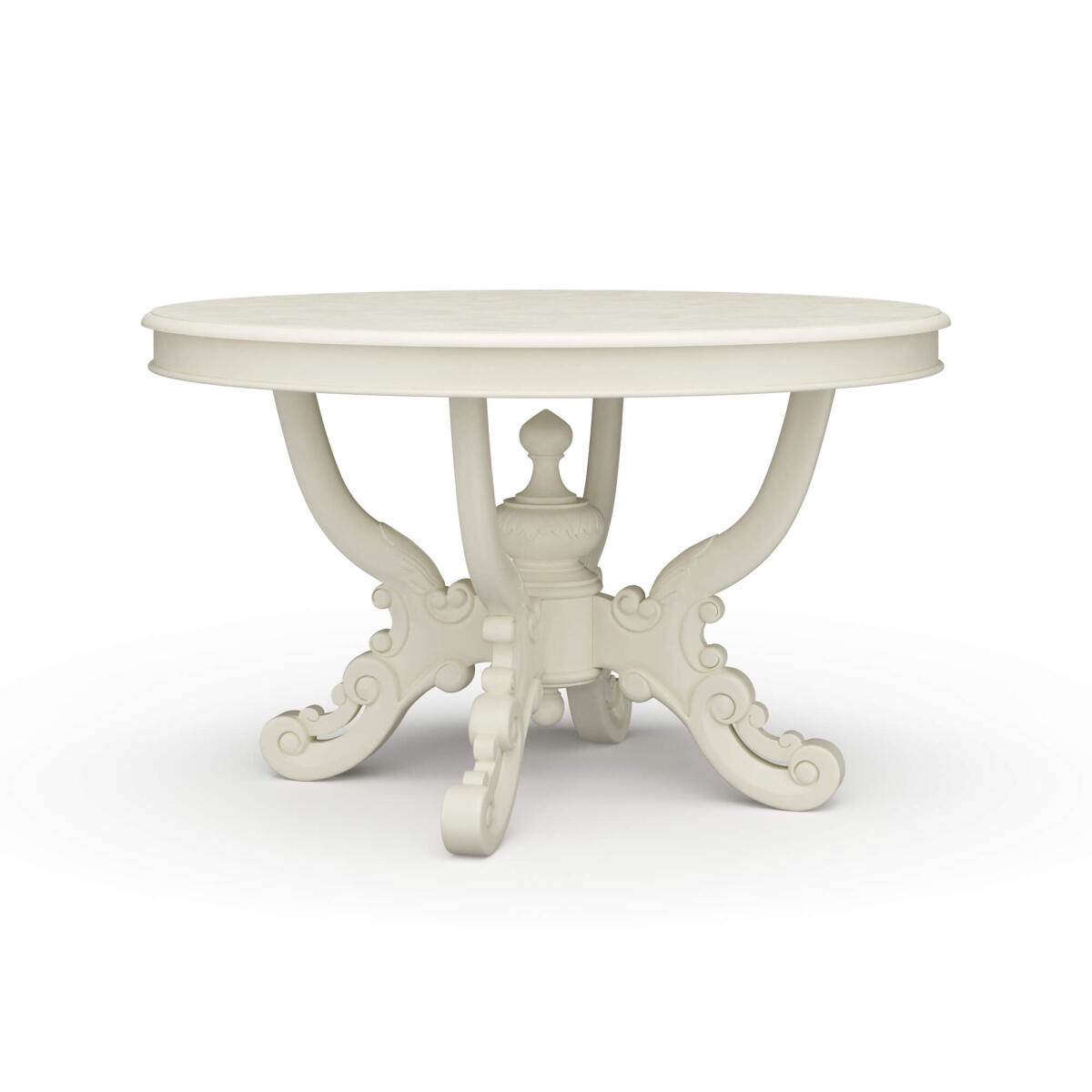 a978f3846769e54c0b760b56bac4ea76 Mandolin Dining Table W/ Solid Hardwood Top - Image 1