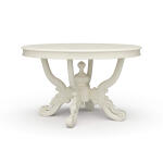 Mandolin Dining Table W/ Solid Hardwood Top