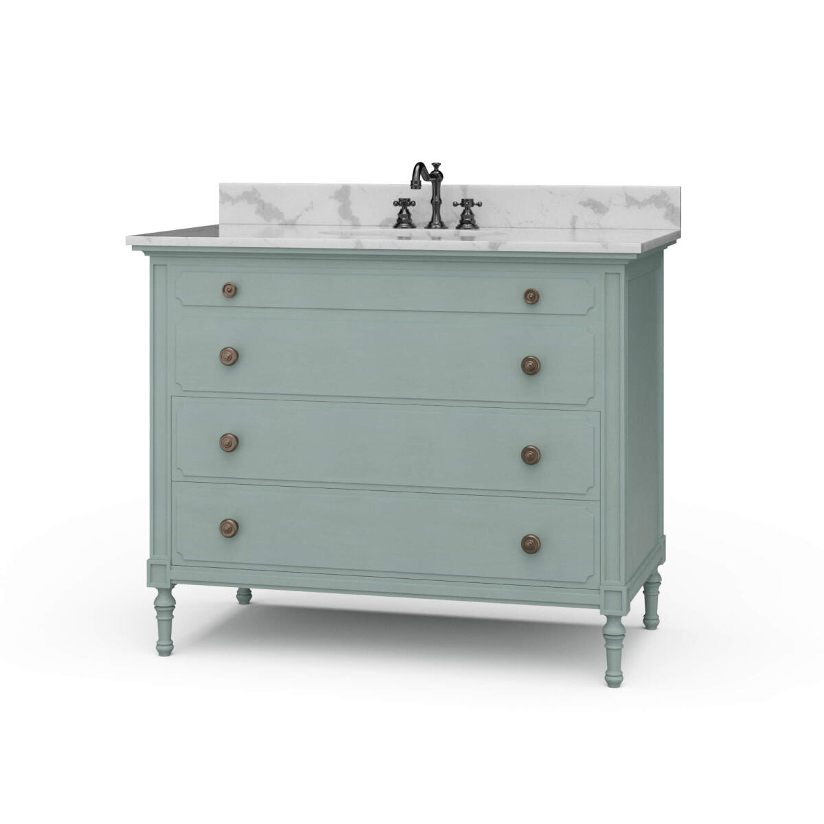ab96b56207ff21ab229fcce5cfb524bd Carrington Single Vanity W/ Sink & Marble Top - Image 1