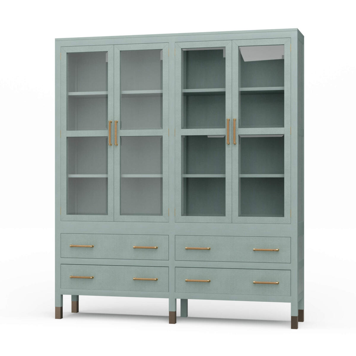 ac7d295e72a0aedabdafeb5366b7576a Kagu 4 Door Tall Cabinet W/ Premium Rattan - Image 1