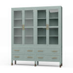 Kagu 4 Door Tall Cabinet W/ Premium Rattan