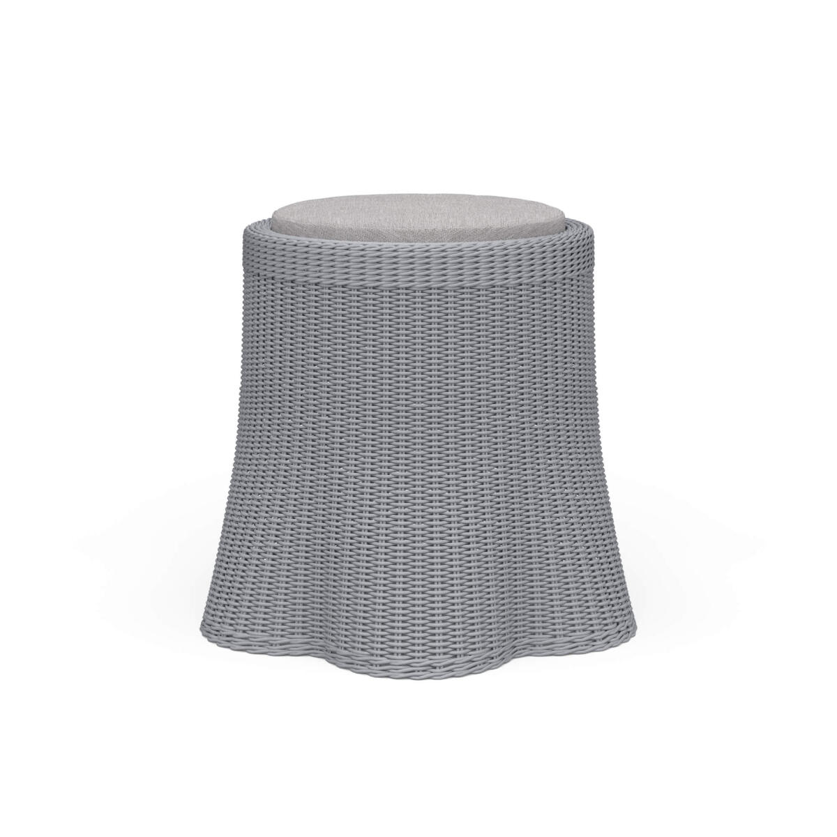 Newport Rattan Round Small Ottoman W/ Cushion Ottomans & Poufs Bramble 2 Newport Rattan Round Small Ottoman W/ Cushion Ottomans & Poufs Bramble 2