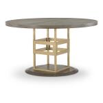 Complete Round Pedestal Table Dining Sets Brown 8