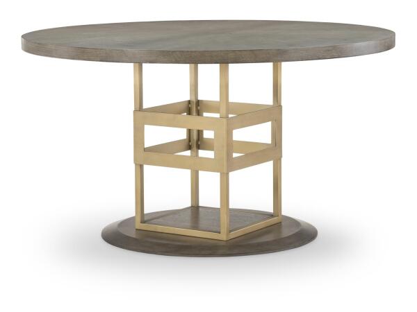 Complete Round Pedestal Table Dining Sets Brown