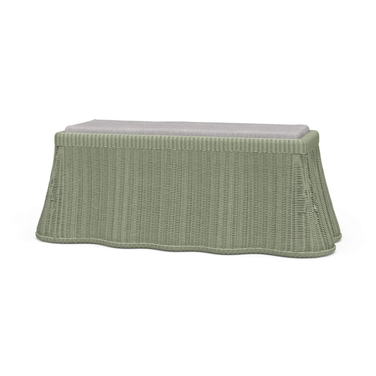 b3bd026722c394367b1ca96fb11cc430 Newport Rattan Rectangular Ottoman W/ Cushion - Image 1