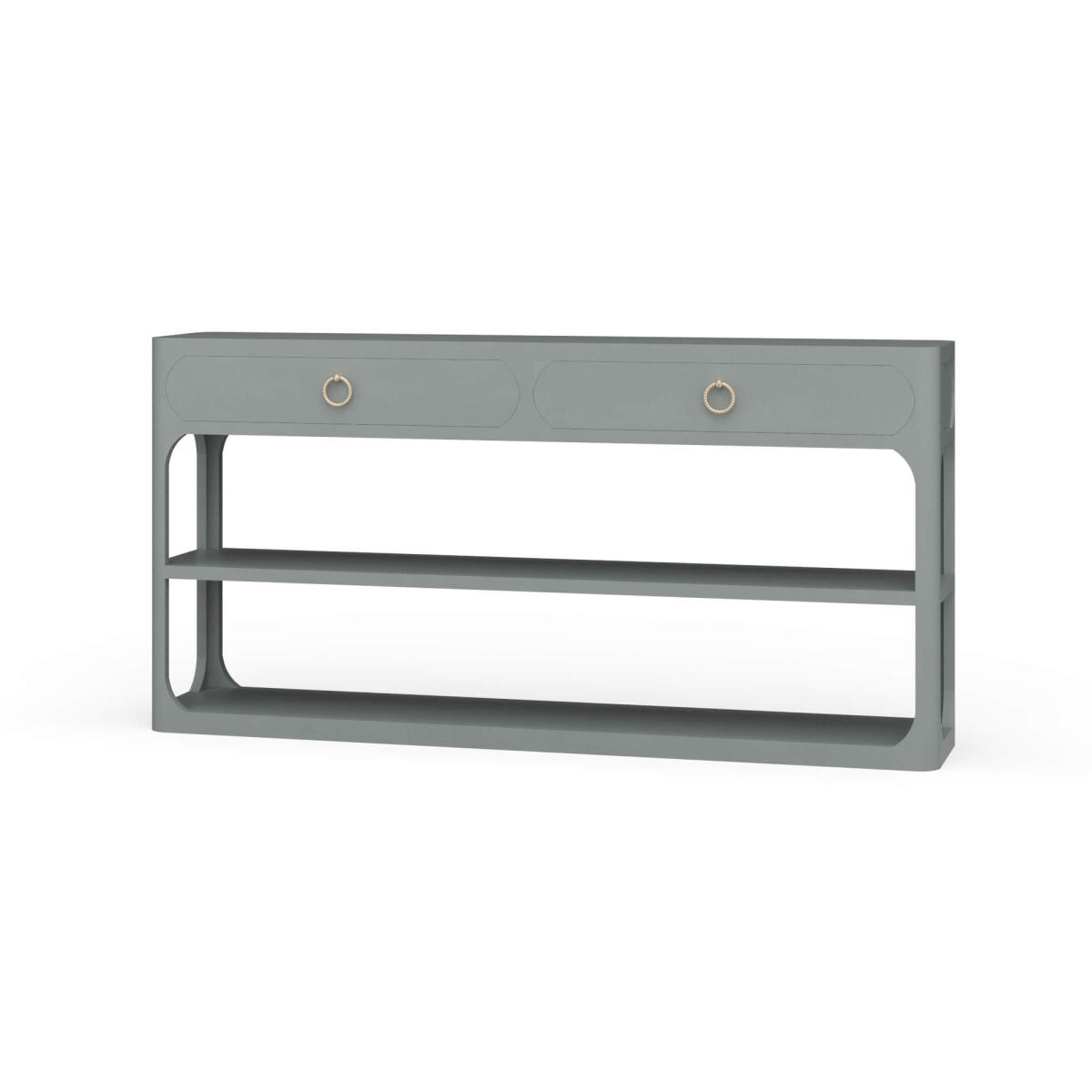 b70fb2ac4f65aabb927ab12754c8db54 Corte Open Console Table W/ 2 Drawers - Image 1