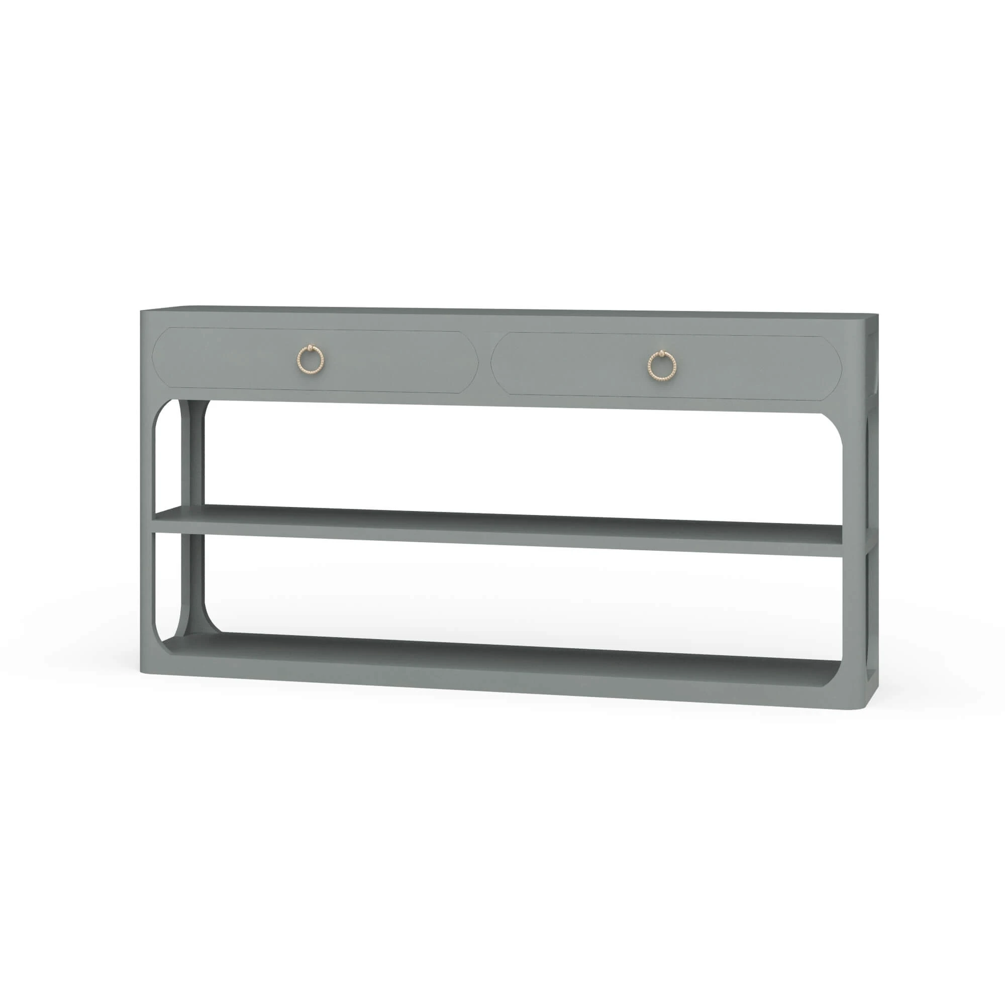b70fb2ac4f65aabb927ab12754c8db54 Corte Open Console Table W/ 2 Drawers - Image 1