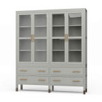Kagu 4 Door Tall Cabinet W/ Premium Rattan