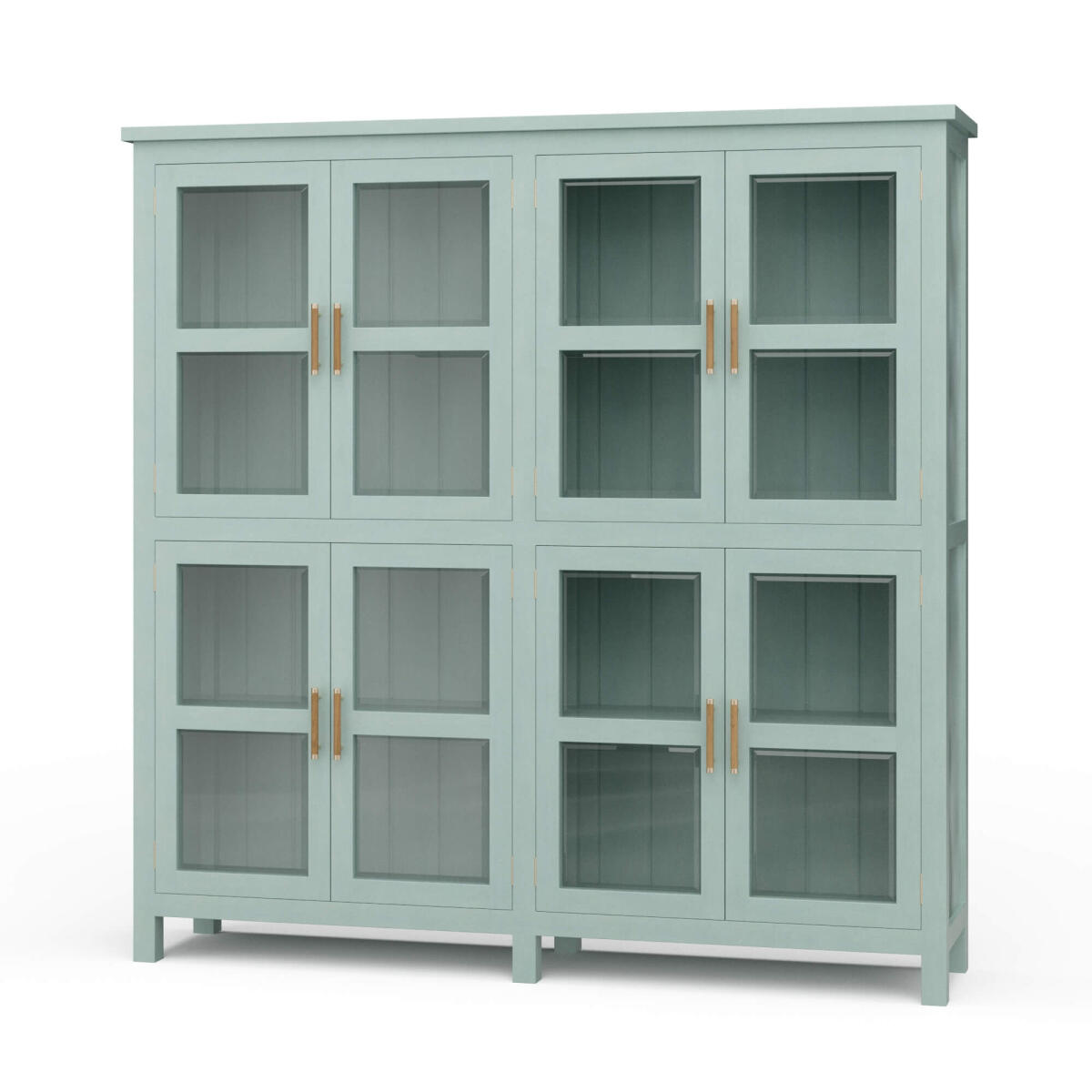 b8043a3ec16fa950d4e1439afbd7fc72 Madrone 8 Door Display Cabinet - Image 1