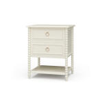 Cholet 2 Drawer Bedside Table W/ Shelf