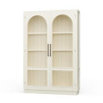 Vannes 2 Door Display Cabinet W/ Glass Shelves