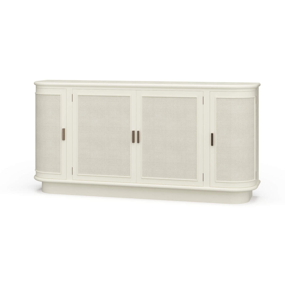 c3236d3fe8b1a74c52f92d829a399746 Dakota Oval 4 Door Sideboard W/ Rattan Panels - Image 1