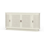 Dakota Oval 4 Door Sideboard W/ Rattan Panels