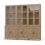 Madrone 12 Door Display Cabinet W/ Glass Shelves