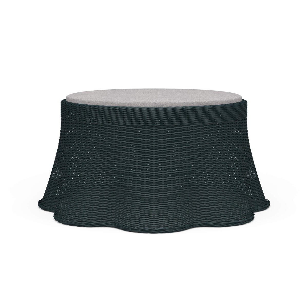 c89c73e4bfb2e1f371ceb5925136a2fd Newport Rattan Ottoman W/ Cushion - Image 1