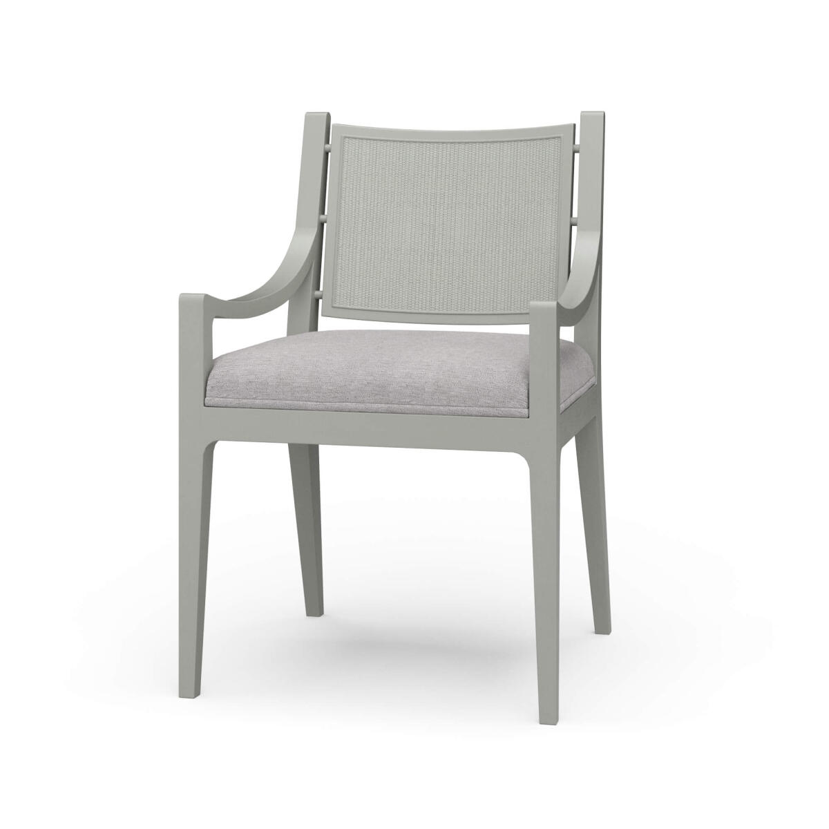 d3cbf1140ed3d30d3341e1691253f0f4 Milano Dining Chair W/ Upholstered Seat & Rattan Back - Image 1