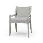 Milano Dining Chair W/ Upholstered Seat & Rattan Back