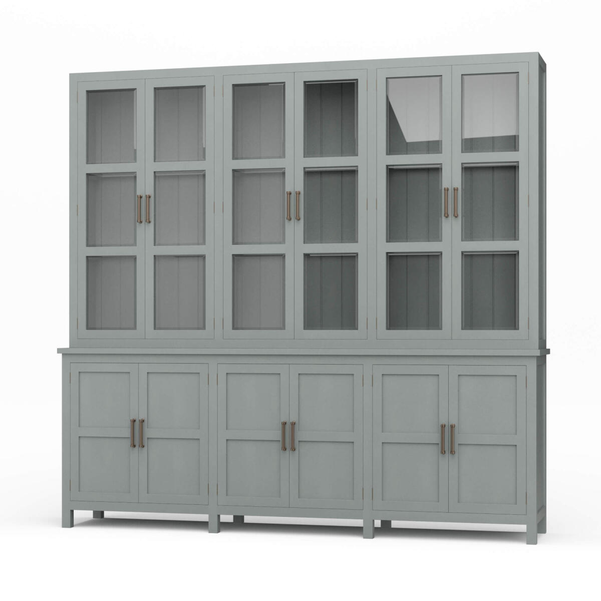 d4990fdab9cd66e60ab20120f44582be Madrone 12 Door Display Cabinet W/ Glass Shelves - Image 1