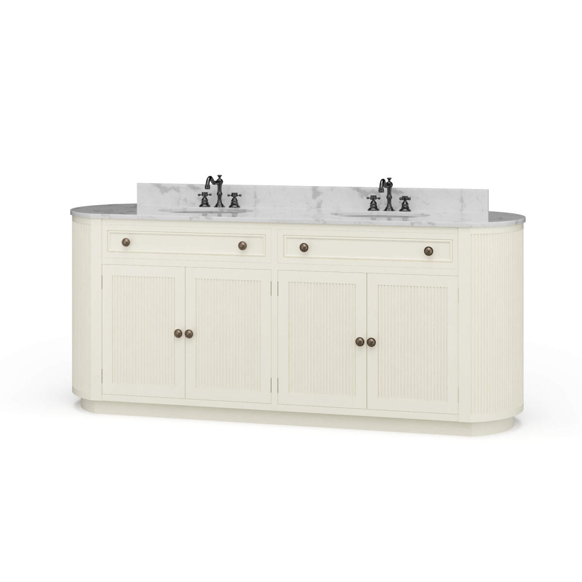 d75bdfa79bc51250becd304da71ba122 Kraton Oval Double Vanity W/ Sink & Marble Top - Image 1