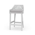 Savanah Rattan Counter Stool W/ Seat Cushion Barstools Architectural White 25