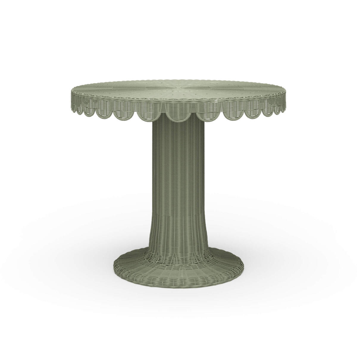 db69a92bb9a5b1b8ea95d308bffa2688 Scalloped Round Bistro Table - Image 1
