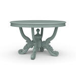 Mandolin Dining Table W/ Solid Hardwood Top