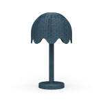 Scalloped Rattan Table Lamp Lighting Azure Shiny 11