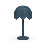 Scalloped Rattan Table Lamp