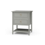 Cholet 2 Drawer Bedside Table W/ Shelf