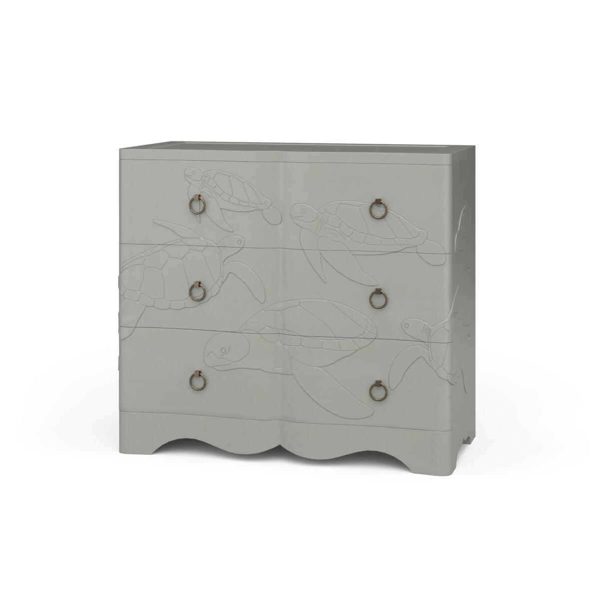 e6f761efa8e578183f8a4ef0d3680d26 Chelonian Turtle 3 Drawer Chest - Image 1