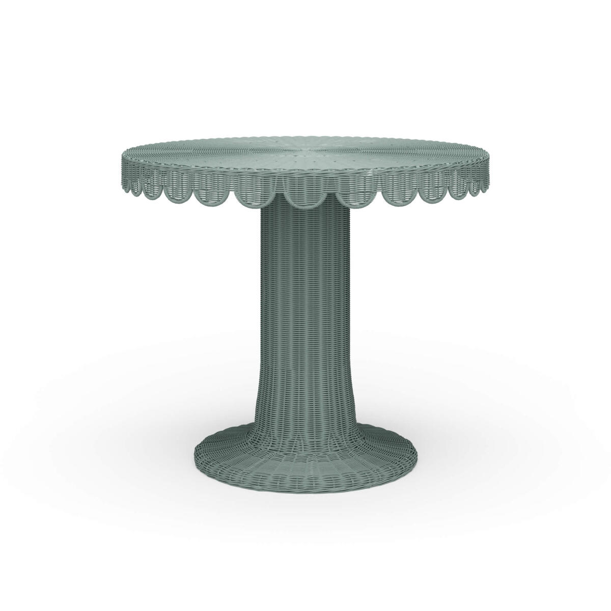 e7cbd706a9edf6045552eba95c135d2a Scalloped Round Bistro Table - Image 1