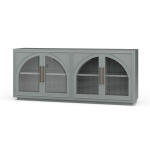 Vannes 4 Door Sideboard W/ Glass Shelves