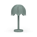 Scalloped Rattan Table Lamp