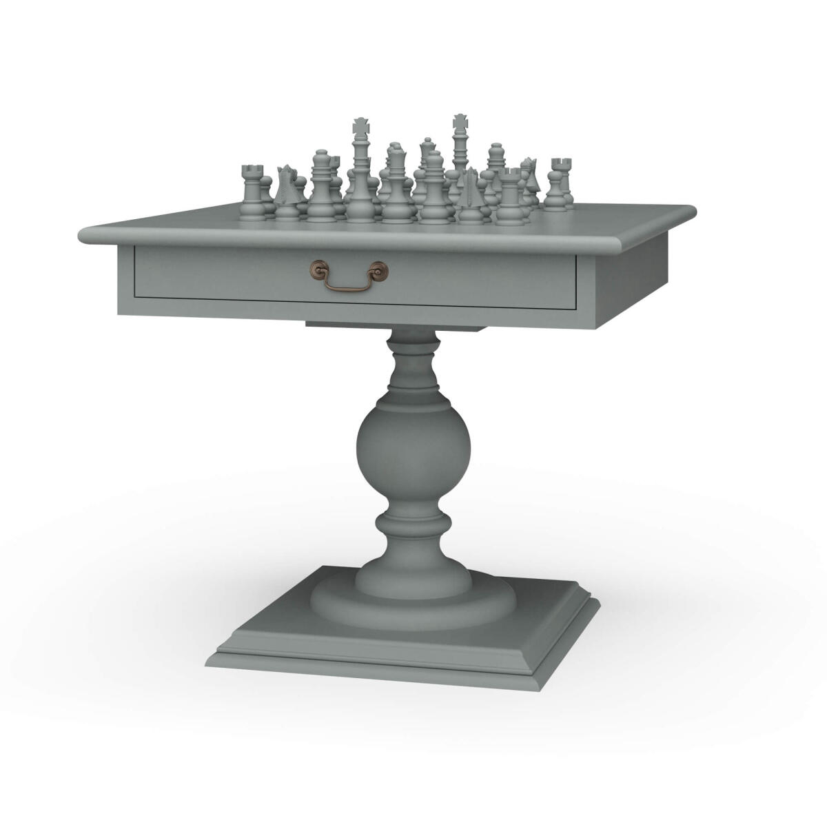 ec3e25c873959780384ea256f24483d5 Gloucester Chess Table W/ Drawer - Image 1