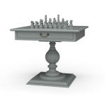 Gloucester Chess Table W/ Drawer