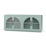 Vannes 4 Door Sideboard W/ Glass Shelves