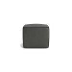 Rhonda Square Leather Ottoman - Image 4